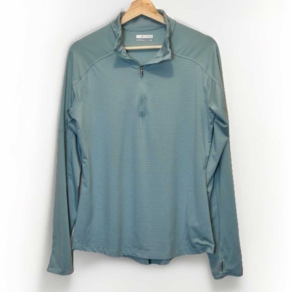 Columbia Women's Omni-Wick Blue Striped Long Sleeve L